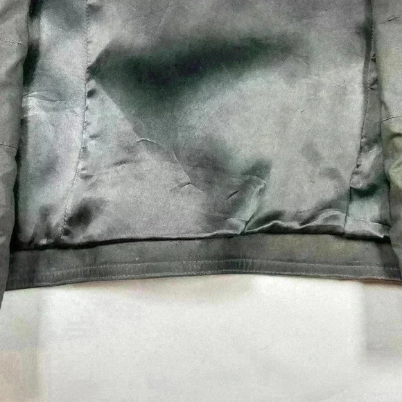 RICK OWENS Men Zipped Calf Leather Jacket in Dark Dust Size 38US - Picture 14 of 16